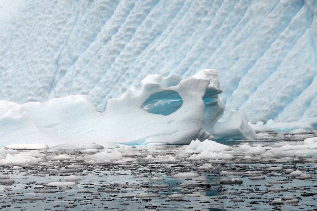 11C Small Iceberg With A Window Below A Large Iceberg From Zodiac In Paradise Harbour On Quark Expeditions Antarctica Cruise